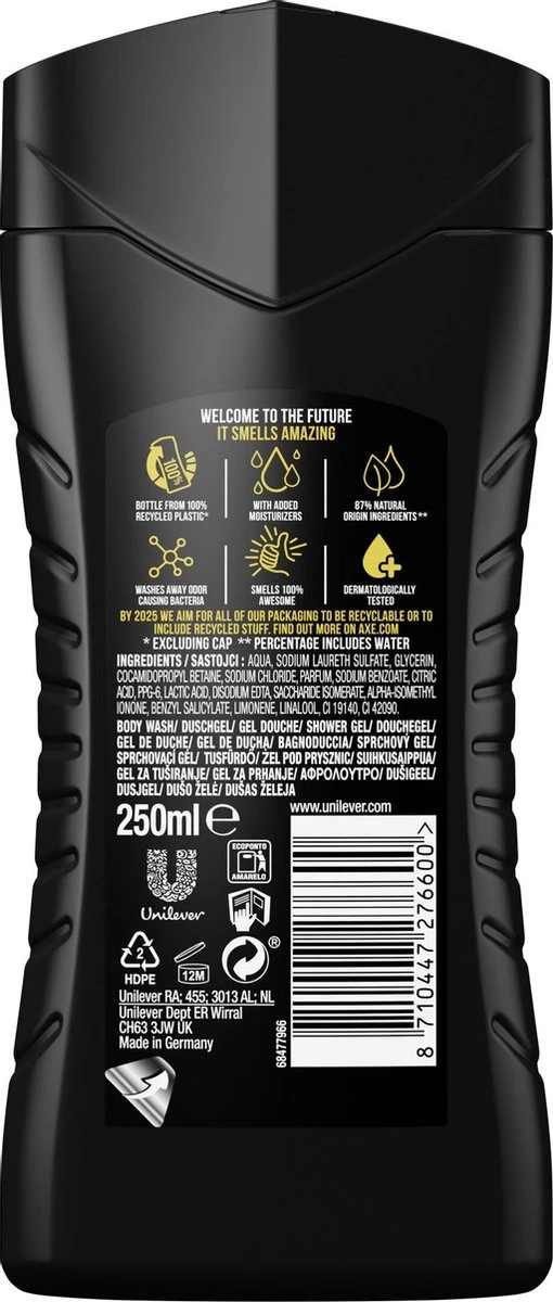 Axe Black 3-in-1 Douchegel - 6 X 250 Ml - Voordeelverpakking 9 Axe Black 3-in-1 Douchegel - 6 X 250 Ml - Voordeelverpakking - Afbeelding 7
