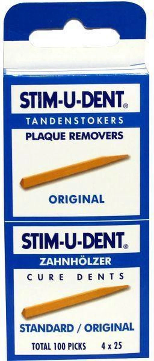Stimudent Origineel - 4x 25 St - Tandenstoker 8 Stimudent Origineel - 4x 25 St - Tandenstoker - Afbeelding 6