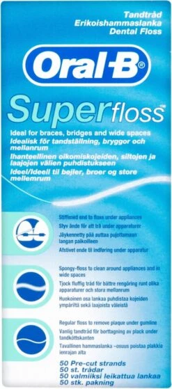 Oral B Superfloss 12 X 50 Stuks - Flosdraad - Voordeelverpakking 8 Oral B Superfloss 12 X 50 Stuks - Flosdraad - Voordeelverpakking -Winkel Voor Persoonlijke Verzorging 530x1200 1