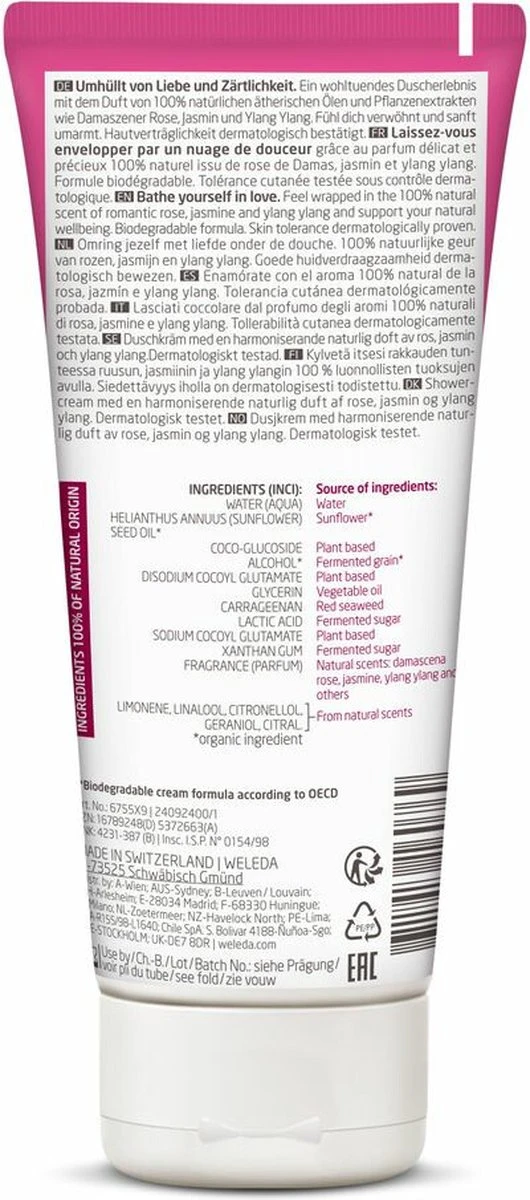 Weleda Aroma Shower Love Douchecrème 7 Weleda Aroma Shower Love Douchecrème - Afbeelding 5