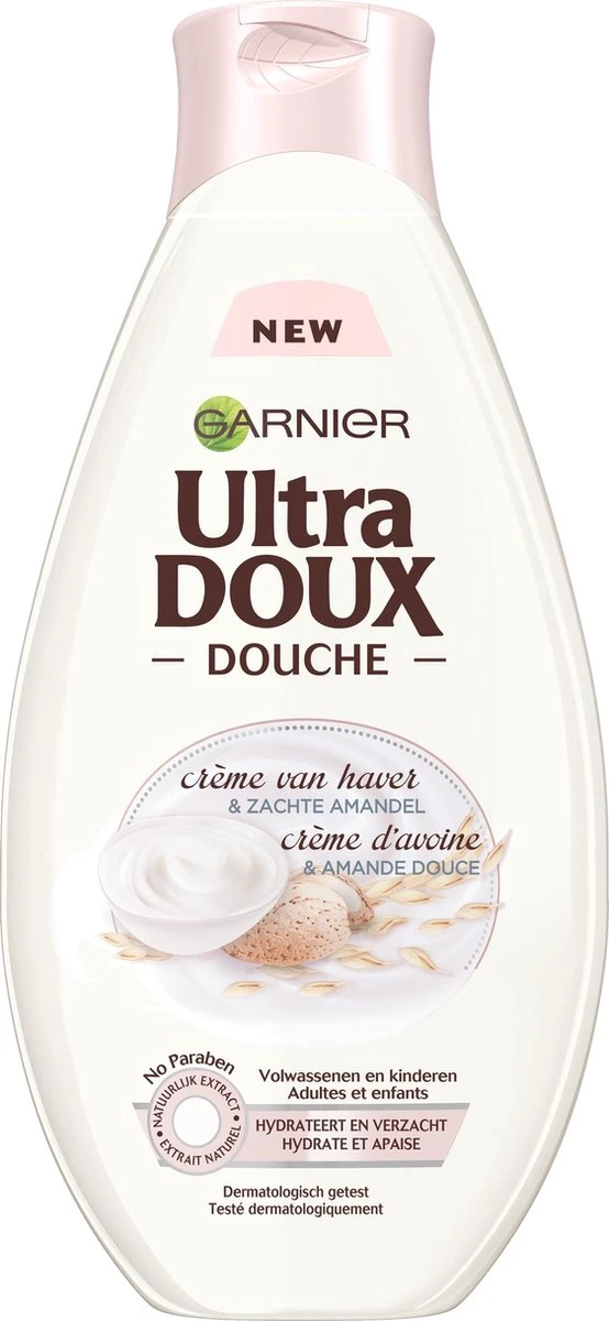 Garnier Ultra Doux Zachte Haver Douche Gel - 500 Ml 3 Garnier Ultra Doux Zachte Haver Douche Gel - 500 Ml