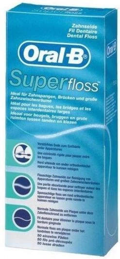 Oral B Oral-B Superfloss - 50 Stuks - Flosdraad 23 Oral B Oral-B Superfloss - 50 Stuks - Flosdraad -Winkel Voor Persoonlijke Verzorging 560x1200 1