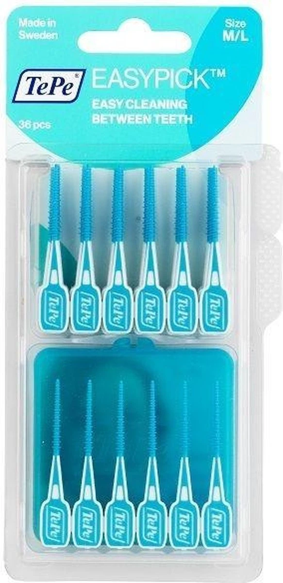 Tepe Easypick Ragers M/L - Turquoise - 3x36 Stuks 3 Tepe Easypick Ragers M/L - Turquoise - 3x36 Stuks