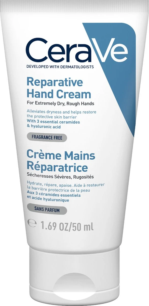 CeraVe - Reparative Handcream - Handcrème - Tegen Droge En Ruwe Handen - 50 Ml 3 CeraVe - Reparative Handcream - Handcrème - Tegen Droge En Ruwe Handen - 50 Ml
