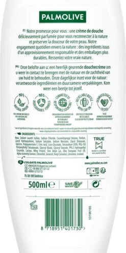 Palmolive® Palmolive Naturals Olijf Douchegel - 4 X 500ml - Douchegel Voordeelverpakking -Winkel Voor Persoonlijke Verzorging 597x1200 1