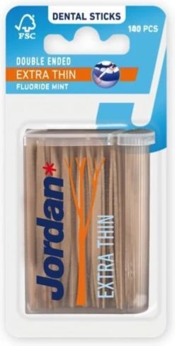 Merkloos Jordan Extra Dun - 140 St - Tandenstoker -Winkel Voor Persoonlijke Verzorging 607x1200 2