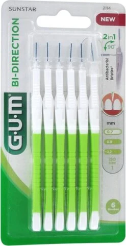 GUM® GUM® BI-DIRECTION | 0.7 | 6 Stuks 24 GUM® GUM® BI-DIRECTION | 0.7 | 6 Stuks -Winkel Voor Persoonlijke Verzorging 615x1200 1