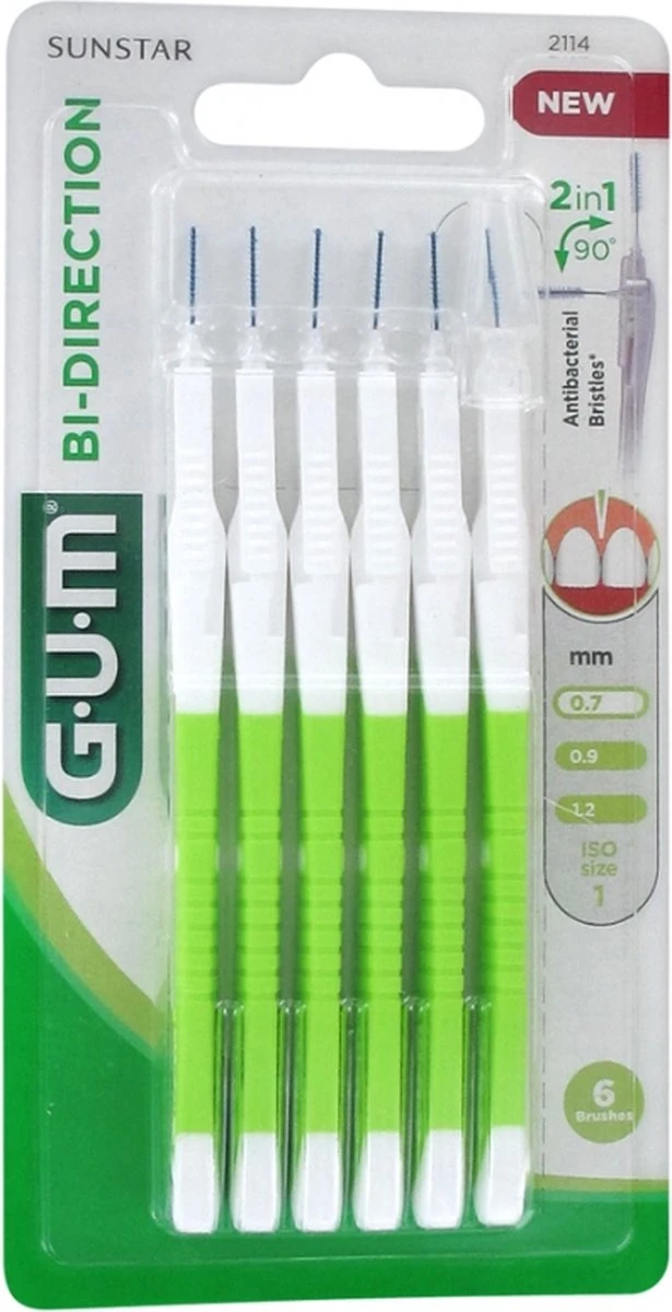 GUM® GUM® BI-DIRECTION | 0.7 | 6 Stuks 12 GUM® GUM® BI-DIRECTION | 0.7 | 6 Stuks - Afbeelding 10