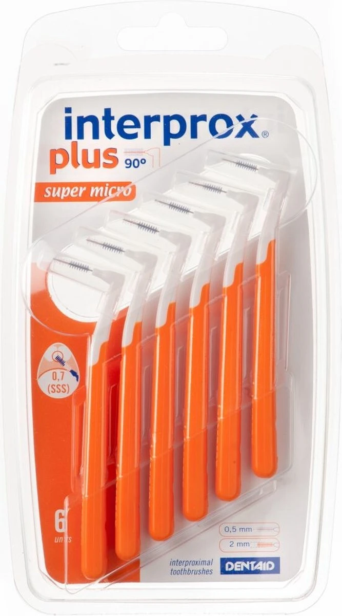 Interprox Plus Super Micro Flosdraad - 2 Mm - 6 Stuks 3 Interprox Plus Super Micro Flosdraad - 2 Mm - 6 Stuks