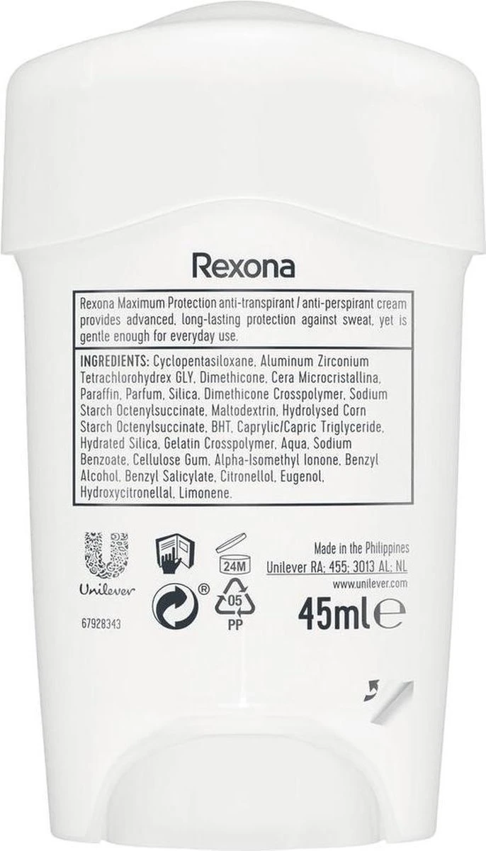 Rexona Women Maximum Protection Clean Scent Anti-transpirant Stick - 45 Ml 10 Rexona Women Maximum Protection Clean Scent Anti-transpirant Stick - 45 Ml - Afbeelding 8