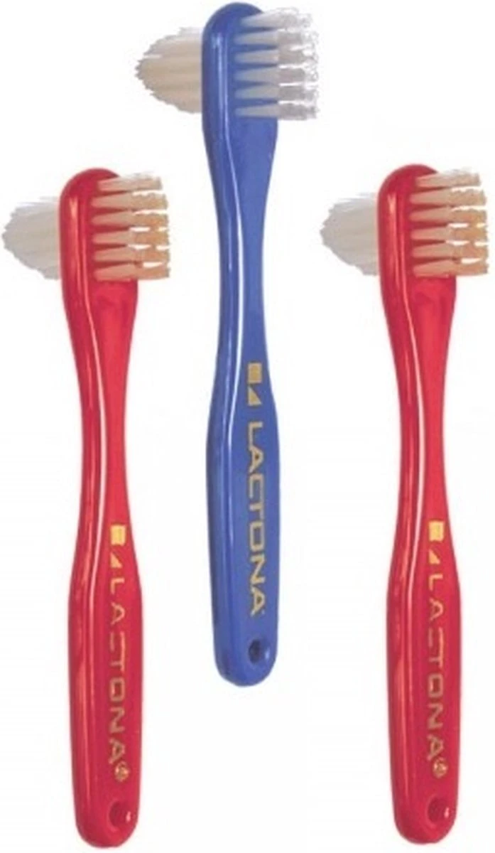 Lactona Protheseborstel - 3 Stuks - Tandenborstel - Voordeelverpakking 3 Lactona Protheseborstel - 3 Stuks - Tandenborstel - Voordeelverpakking