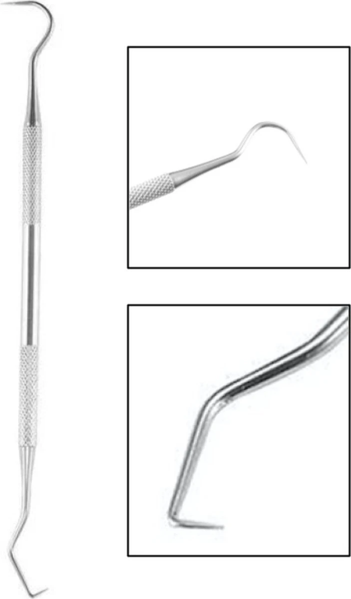 Tandsteenhaakje Voor Het Makkelijk En Snel Verwijderen Van Tandsteen! (Scherp) 4 Tandsteenhaakje Voor Het Makkelijk En Snel Verwijderen Van Tandsteen! (Scherp) - Afbeelding 2