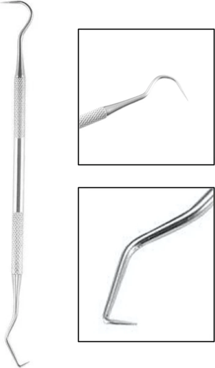 2x PD® - Tandsteen Verwijderaar - Tandenstoker - Tandsteenhaakje - 17 Cm 4 2x PD® - Tandsteen Verwijderaar - Tandenstoker - Tandsteenhaakje - 17 Cm - Afbeelding 2