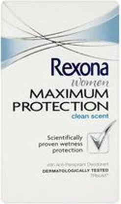 Rexona Women Maximum Protection Clean Scent Anti-transpirant Stick - 45 Ml 35 Rexona Women Maximum Protection Clean Scent Anti-transpirant Stick - 45 Ml -Winkel Voor Persoonlijke Verzorging 714x1200 2