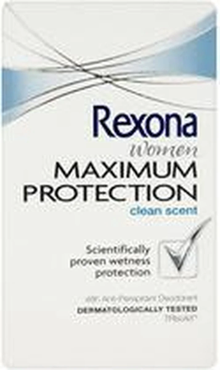 Rexona Women Maximum Protection Clean Scent Anti-transpirant Stick - 45 Ml 19 Rexona Women Maximum Protection Clean Scent Anti-transpirant Stick - 45 Ml - Afbeelding 17
