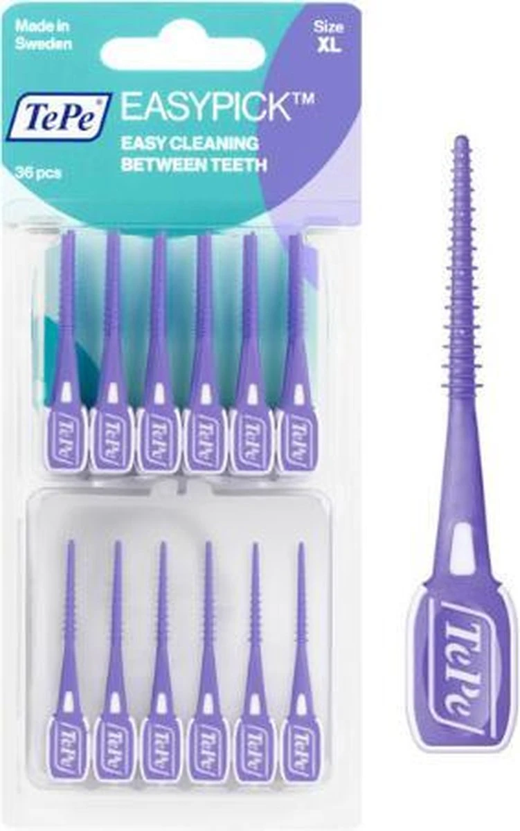 Tepe Easypick Paars XL - 3 X 36 Stuks - Voordeelverpakking 3 Tepe Easypick Paars XL - 3 X 36 Stuks - Voordeelverpakking