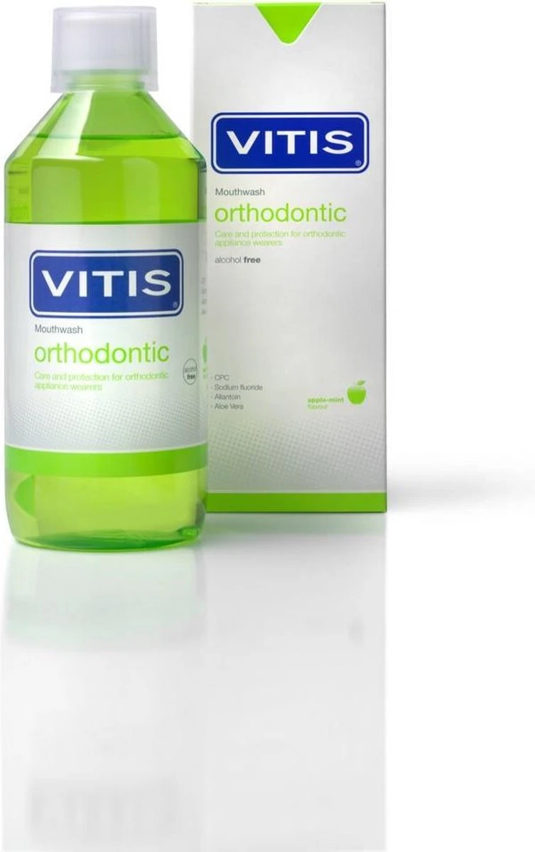 3x Vitis Orthodontic Mondwater 500 Ml 3 3x Vitis Orthodontic Mondwater 500 Ml