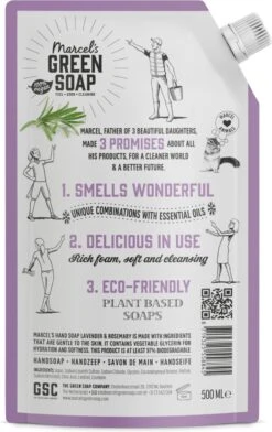 Marcel's Green Soap Handzeep Navulling Lavendel & Rosemarijn - 500 Ml -Winkel Voor Persoonlijke Verzorging 756x1200 3