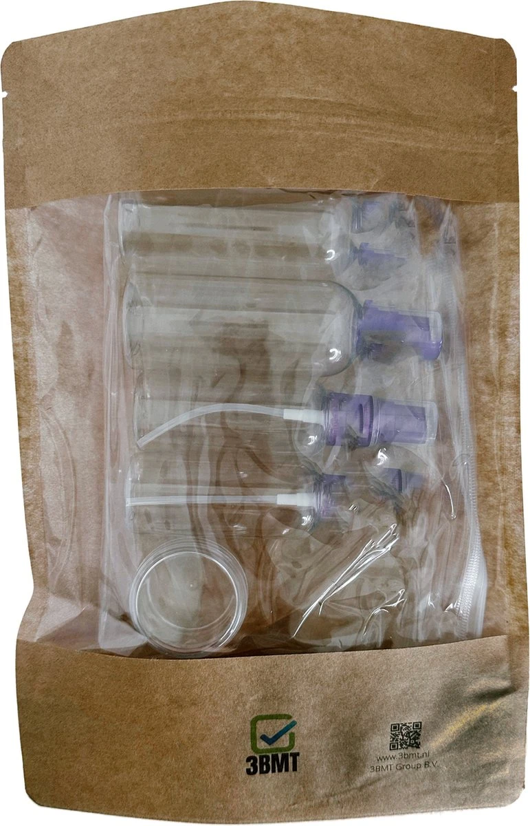 3BMT Reisflesjes Set Handbagage - Set Van 5 - Diverse Formaten Met Spray In Handige Toilettas 5 3BMT Reisflesjes Set Handbagage - Set Van 5 - Diverse Formaten Met Spray In Handige Toilettas - Afbeelding 3