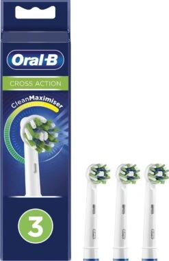 Oral B Oral-B CrossAction - Met CleanMaximiser-technologie - Opzetborstels - 3 Stuks