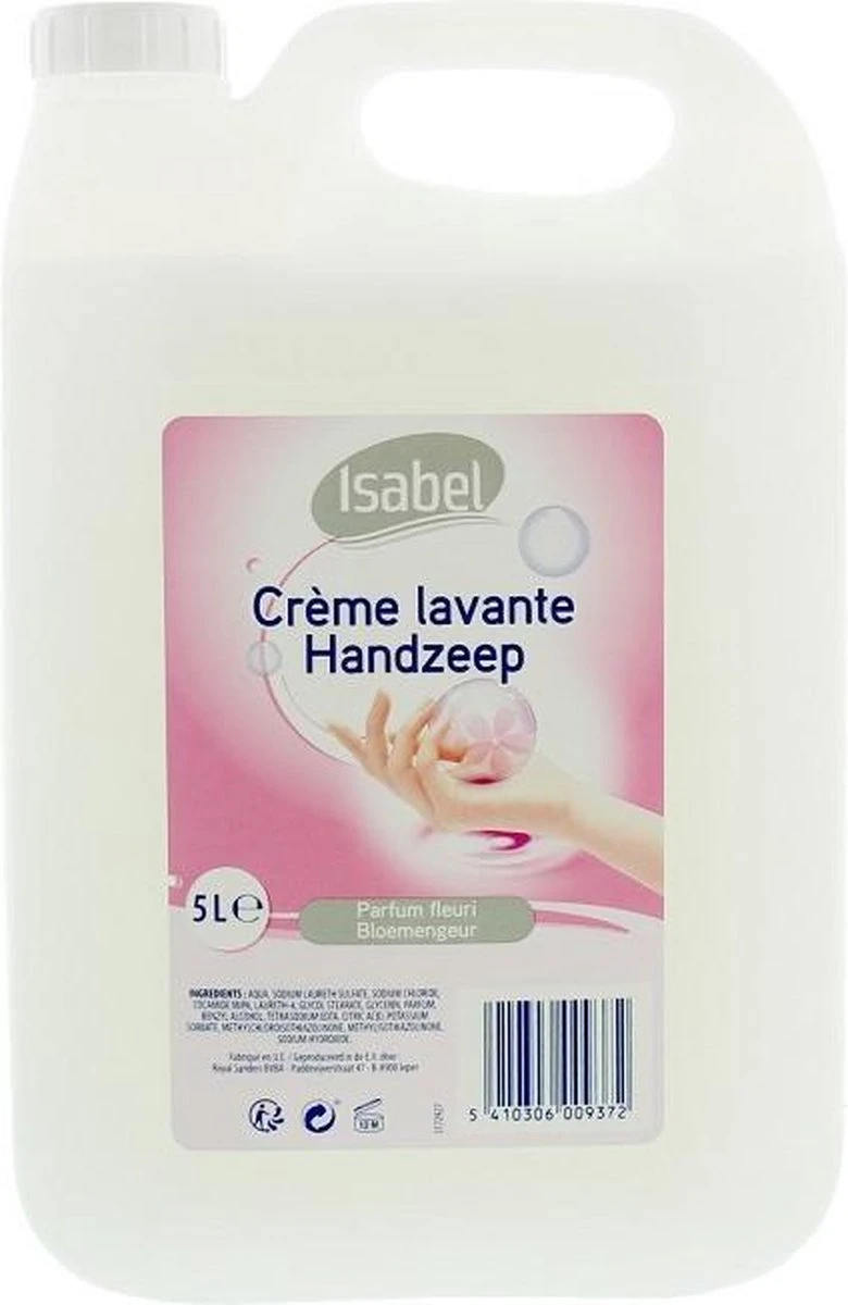 Isabel - Handzeep - Navulling - Dispenser Of Pompje - 5 Liter - Voordeelverpakking 4 Isabel - Handzeep - Navulling - Dispenser Of Pompje - 5 Liter - Voordeelverpakking - Afbeelding 2