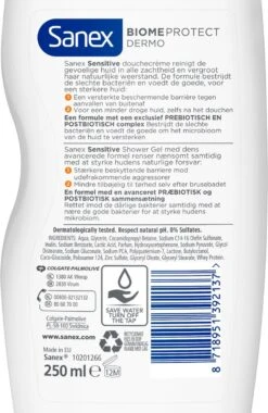 Sanex BiomeProtect Dermo Sensitive Douchegel - 6 X 250ml - Voordeelverpakking -Winkel Voor Persoonlijke Verzorging 781x1200 3