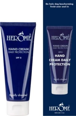 Herome Handcreme - Daily Protection SPF 8 - Voor De Dagelijkse Verzorging, Beschermend En Trekt Snel In - 75ml.