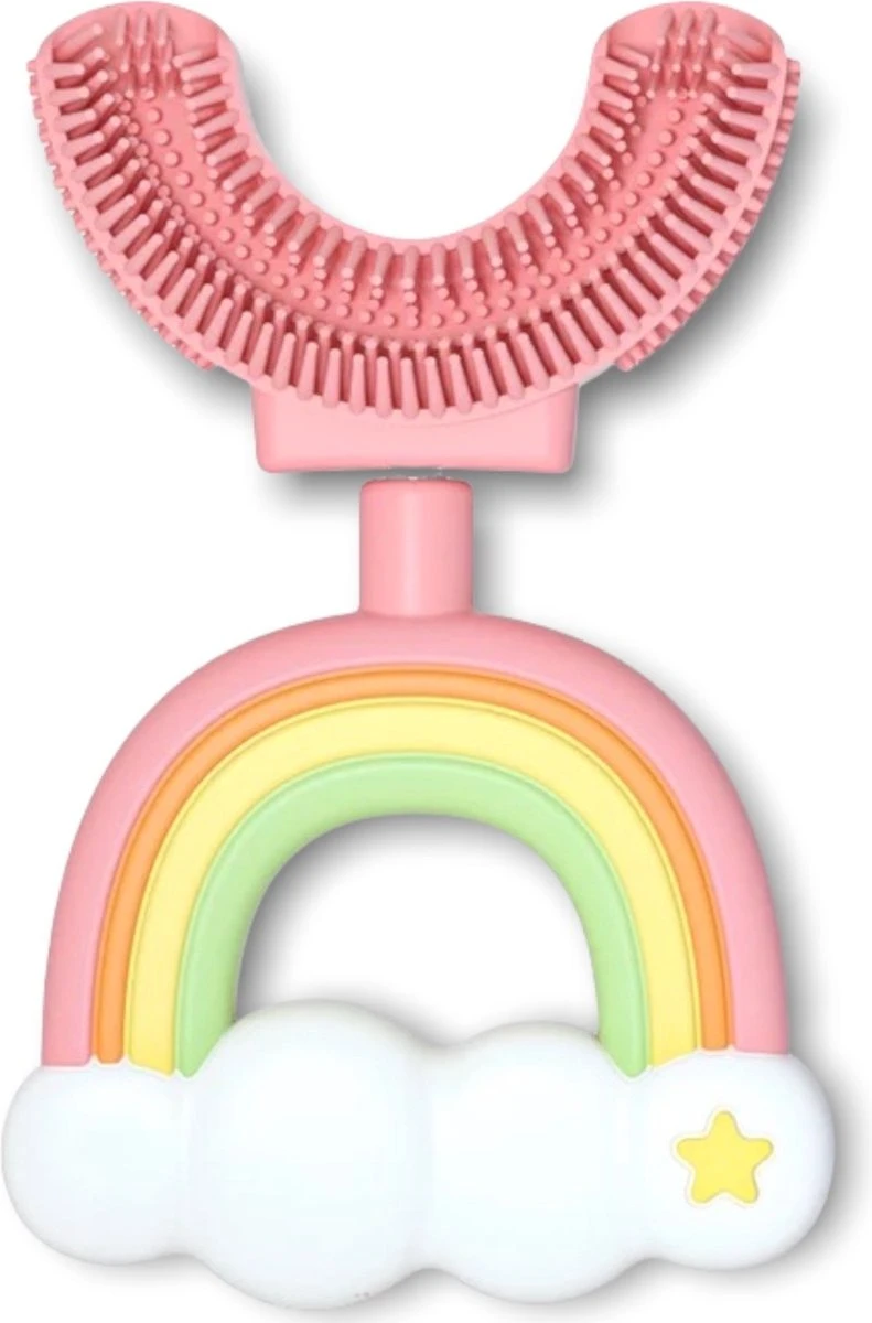 Medies - 360° U-vormige Kindertandenborstel Regenboog Roze | Baby Tandenborstel | Kindertandenborstel | Peuter Tandenborstel | U-vorm - Siliconen - Bpa Free - 2 Tot 7 Jaar 3 Medies - 360° U-vormige Kindertandenborstel Regenboog Roze | Baby Tandenborstel | Kindertandenborstel | Peuter Tandenborstel | U-vorm - Siliconen - Bpa Free - 2 Tot 7 Jaar