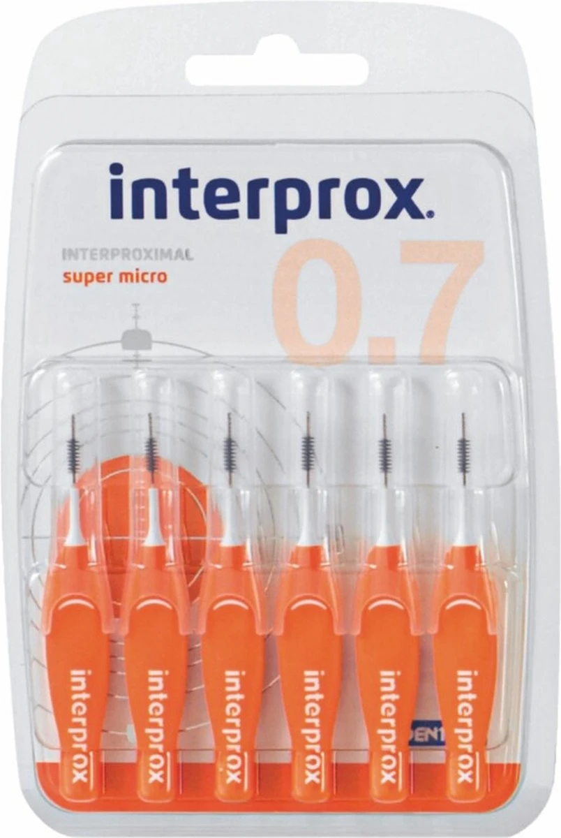 3x Interprox Ragers Super Micro 0.7 Oranje Blister à 6 Ragers 7 3x Interprox Ragers Super Micro 0.7 Oranje Blister à 6 Ragers - Afbeelding 5