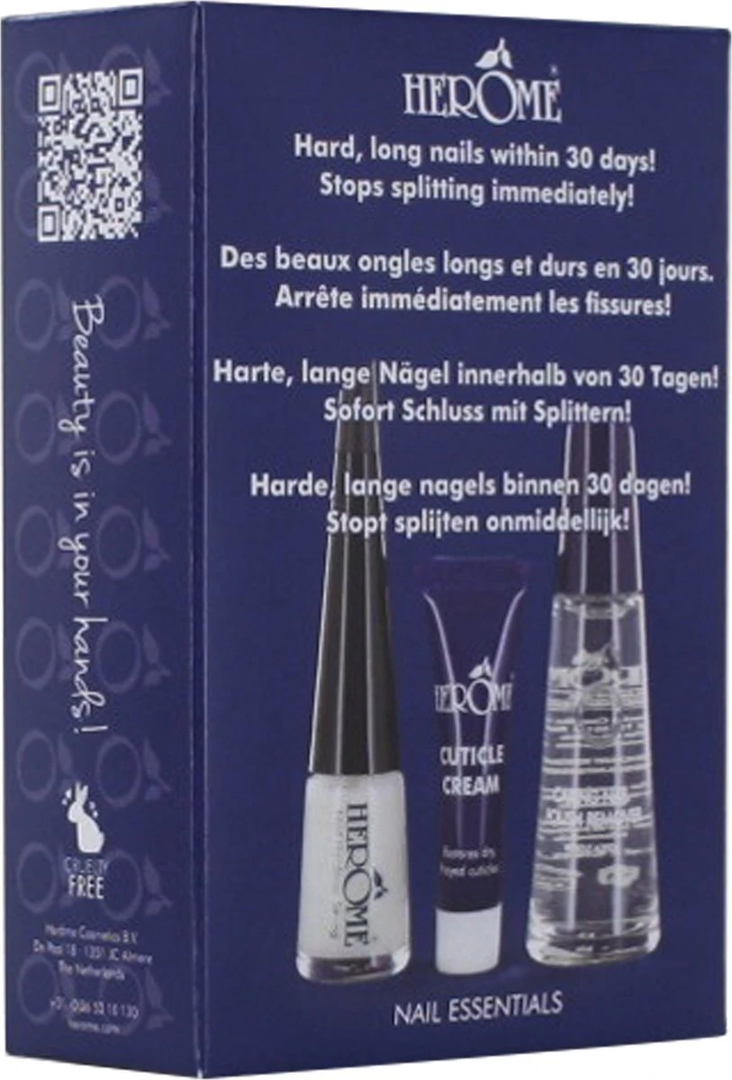 Herome 3 In 1 Manicure Nagelverzorging Set Blauw – Nagelset Voor Beschadigde Nagels - Nagelverharder, Nagellakremover En Nagelriemcreme - Set Van 3 9 Herome 3 In 1 Manicure Nagelverzorging Set Blauw – Nagelset Voor Beschadigde Nagels - Nagelverharder, Nagellakremover En Nagelriemcreme - Set Van 3 - Afbeelding 7