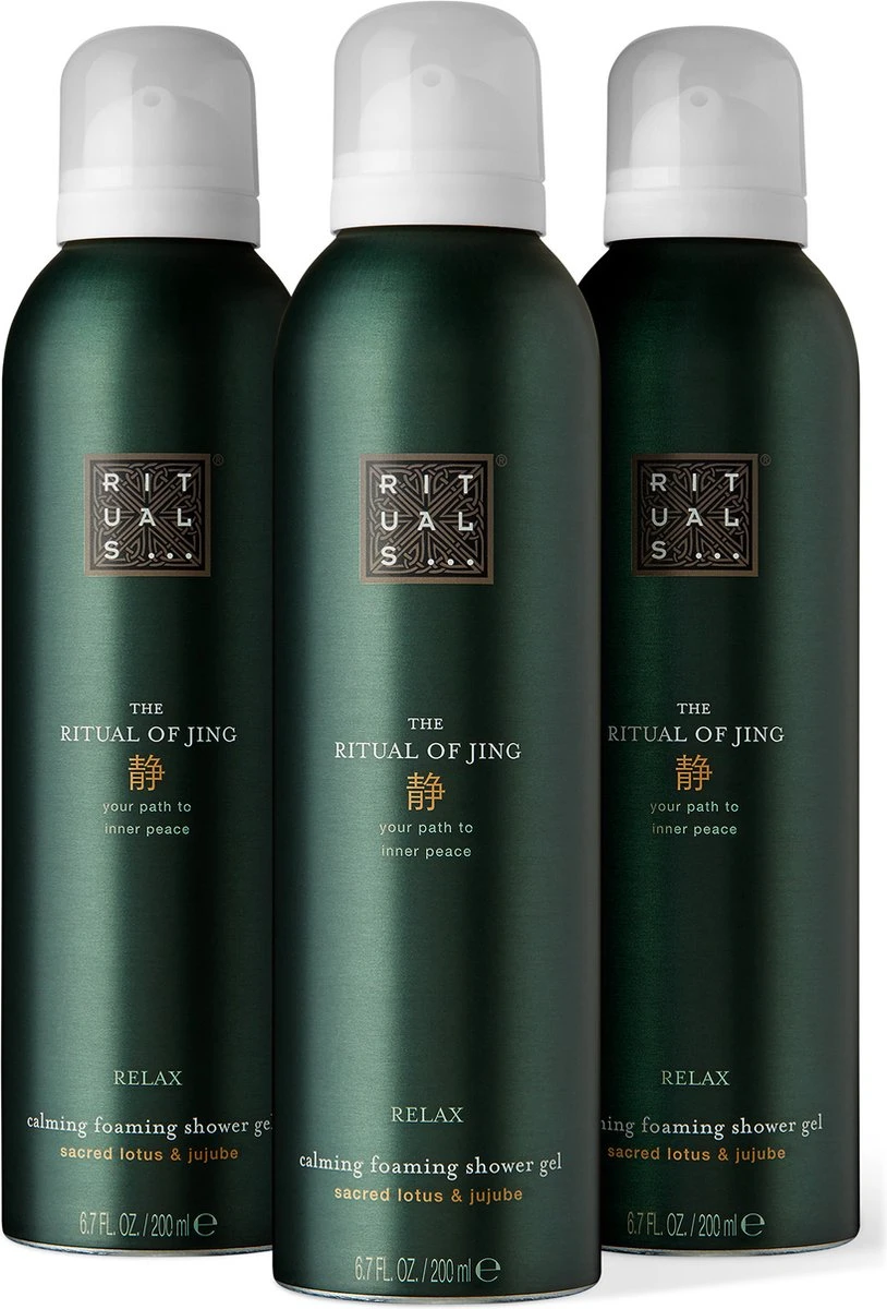 RITUALS The Ritual Of Jing Shower Foam Value Pack (3 Stuks) 3 RITUALS The Ritual Of Jing Shower Foam Value Pack (3 Stuks)