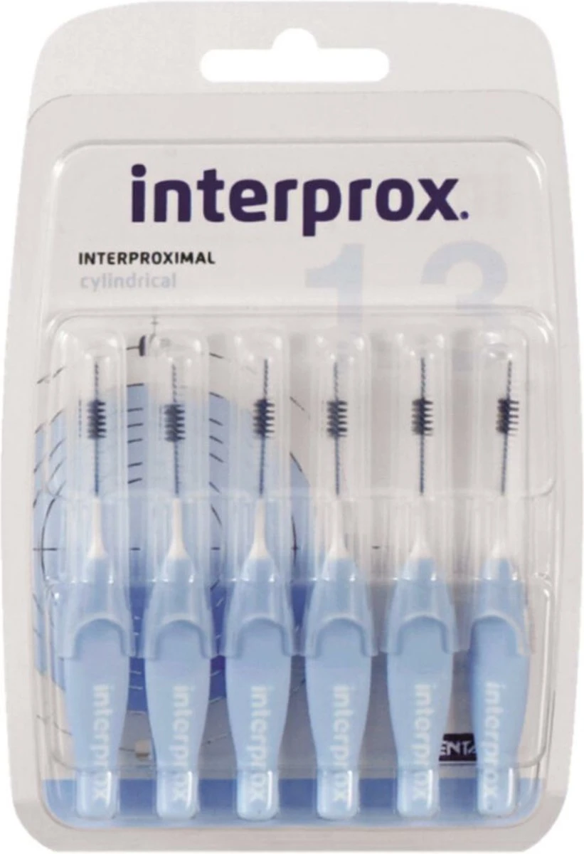 3x Interprox Ragers Cylindrical 1.3 Licht Blauw Blister à 6 Stuks 10 3x Interprox Ragers Cylindrical 1.3 Licht Blauw Blister à 6 Stuks - Afbeelding 8