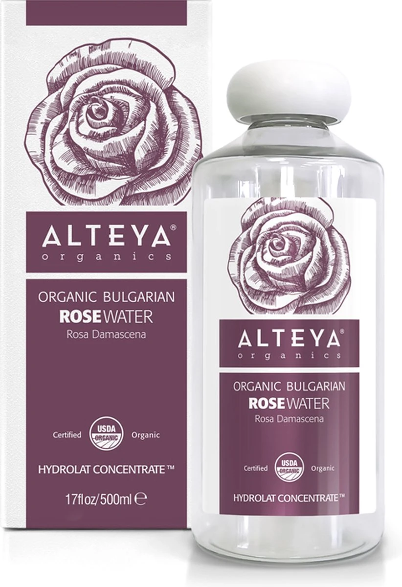 Alteya Organics Biologisch Bulgaars Rozenwater – 500 Ml 4 Alteya Organics Biologisch Bulgaars Rozenwater – 500 Ml - Afbeelding 2