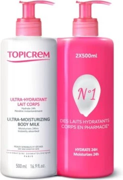 Topicrem Ultra-Moisturizing Body Milk 2x500ml -Winkel Voor Persoonlijke Verzorging 823x1200 2