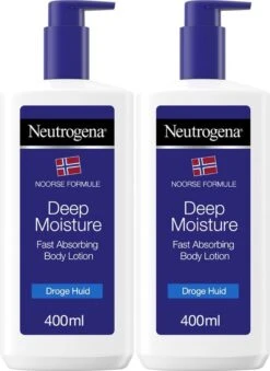 Neutrogena Deep Moisture Snel Absorberende Bodylotion, Noorse Formule, Bodycrème, Droge Huid, 2 X 400 Ml -Winkel Voor Persoonlijke Verzorging 874x1200 2