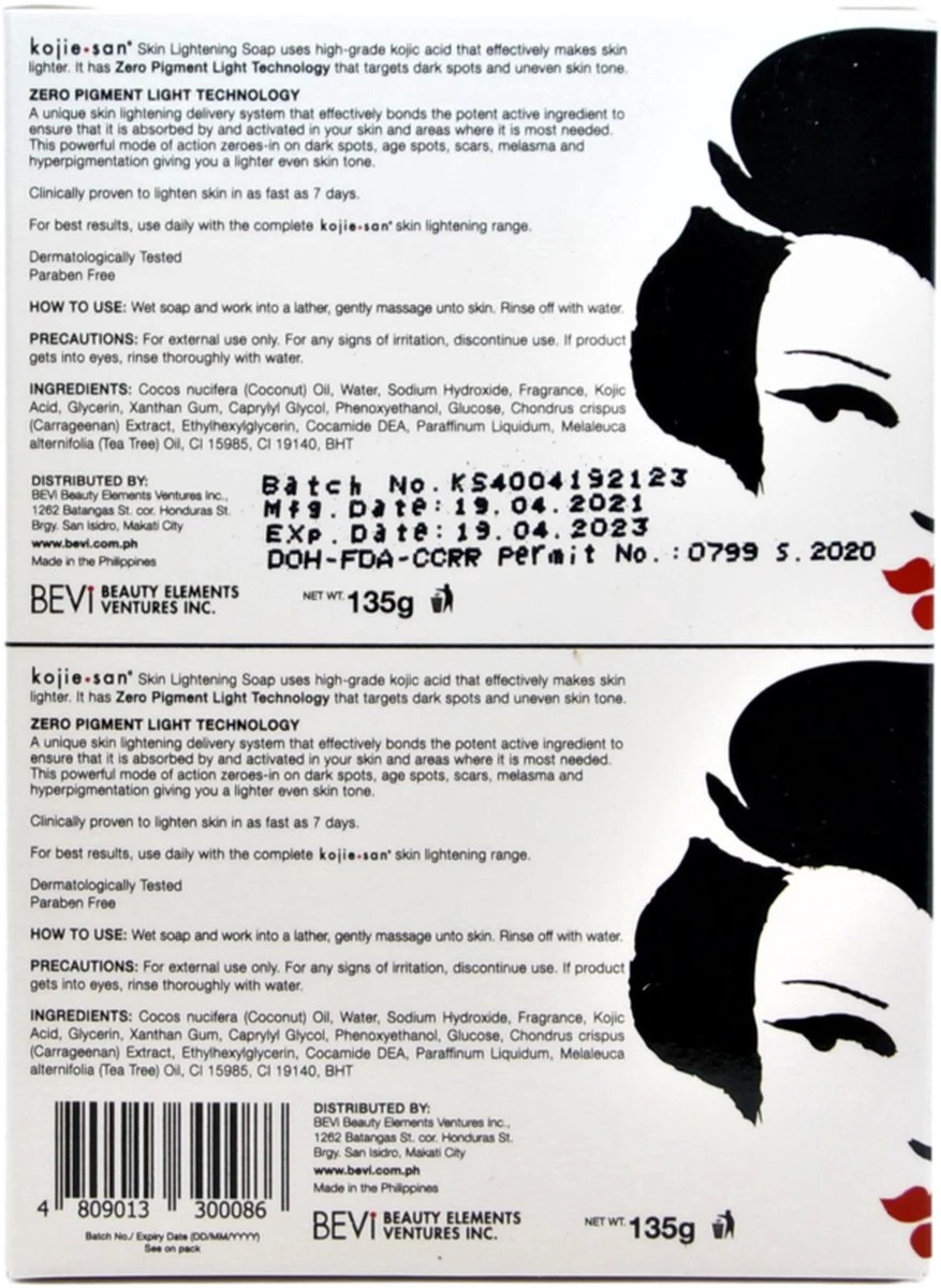 Kojie San Kojic Acid Zeep 2 X 135 Gr 5 Kojie San Kojic Acid Zeep 2 X 135 Gr - Afbeelding 3