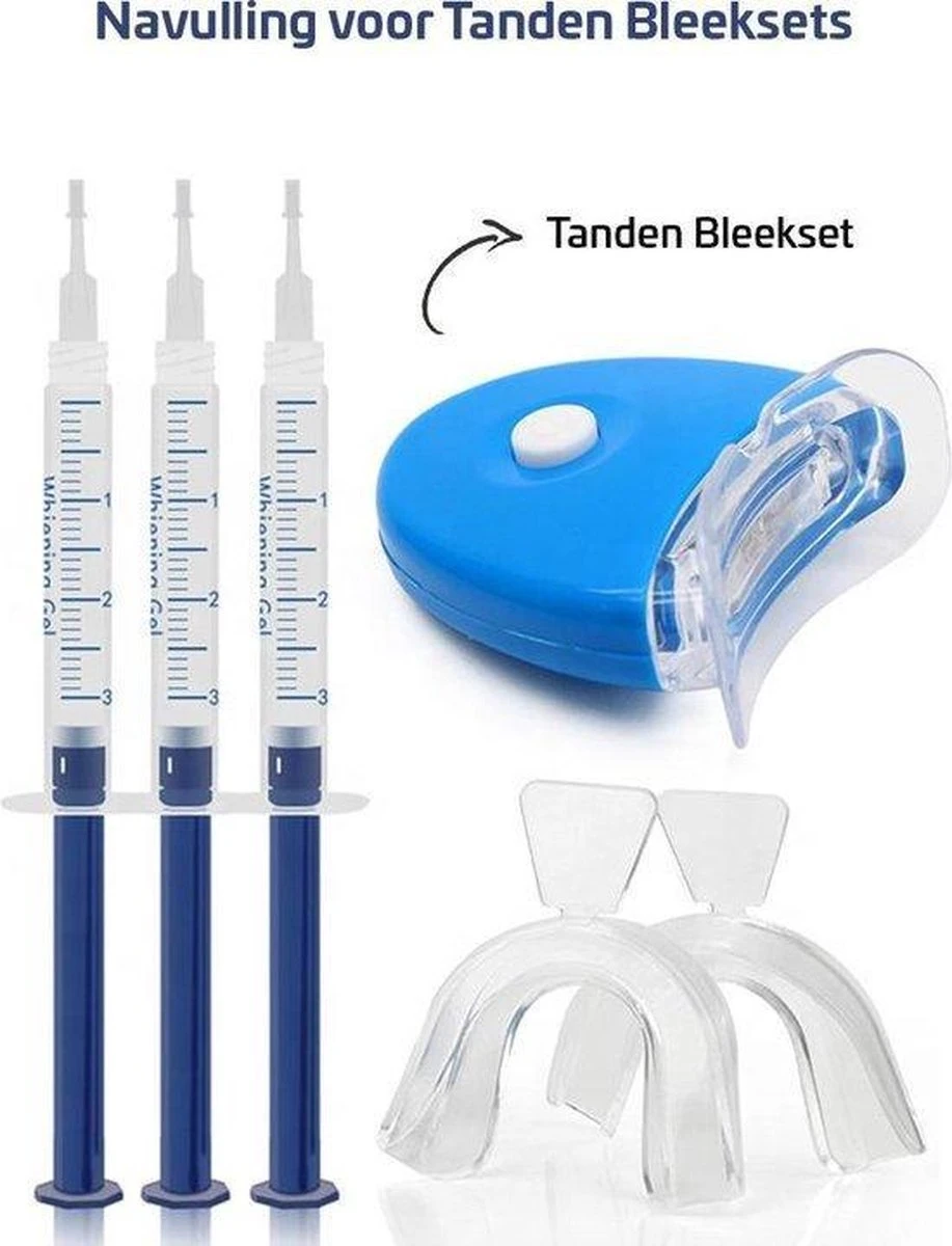 Merkloos Tanden Bleekset Navulling - 10 Effectieve Bleekgel Spuiten - Effectieve Gelspuiten - Tandenbleekset - Zonder Peroxide (0%) - Witte Tanden - Veilig Thuis Tanden Bleken Met Gel - Tandenbleker 4 Merkloos Tanden Bleekset Navulling - 10 Effectieve Bleekgel Spuiten - Effectieve Gelspuiten - Tandenbleekset - Zonder Peroxide (0%) - Witte Tanden - Veilig Thuis Tanden Bleken Met Gel - Tandenbleker - Afbeelding 2