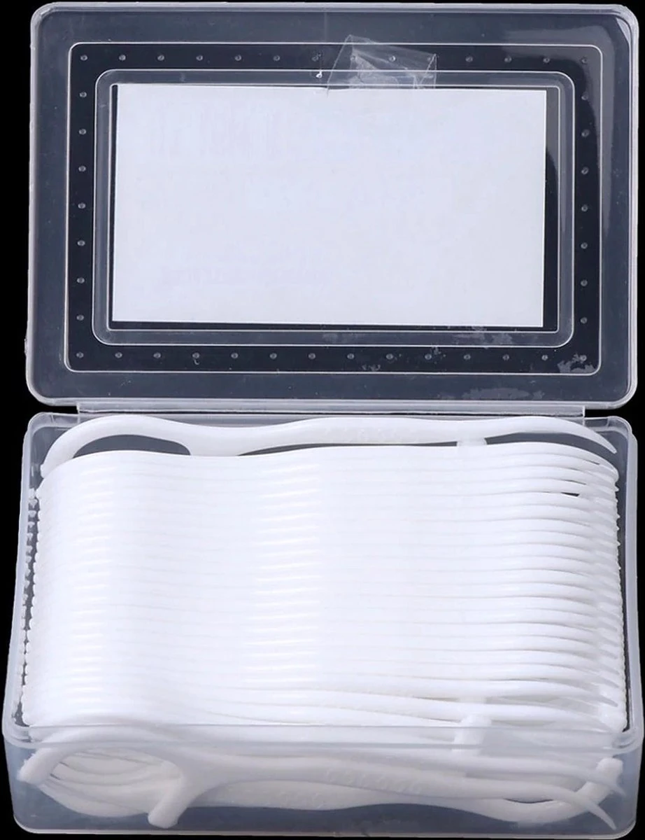 Merkloos Tanden Flosser - 50 Stuks – Tandenstoker Flosser - Wit 6 Merkloos Tanden Flosser - 50 Stuks – Tandenstoker Flosser - Wit - Afbeelding 4