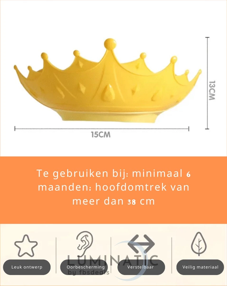 Baby Douchemuts - Baby Douche Kapje - Douchekapje Kind - Baby Douche Hoed - Badmuts Kinderen - Baby Douche Cap - Badmuts Kind - Shower Cap - Douche Muts | Luminatic® | Geel 7 Baby Douchemuts - Baby Douche Kapje - Douchekapje Kind - Baby Douche Hoed - Badmuts Kinderen - Baby Douche Cap - Badmuts Kind - Shower Cap - Douche Muts | Luminatic® | Geel - Afbeelding 5