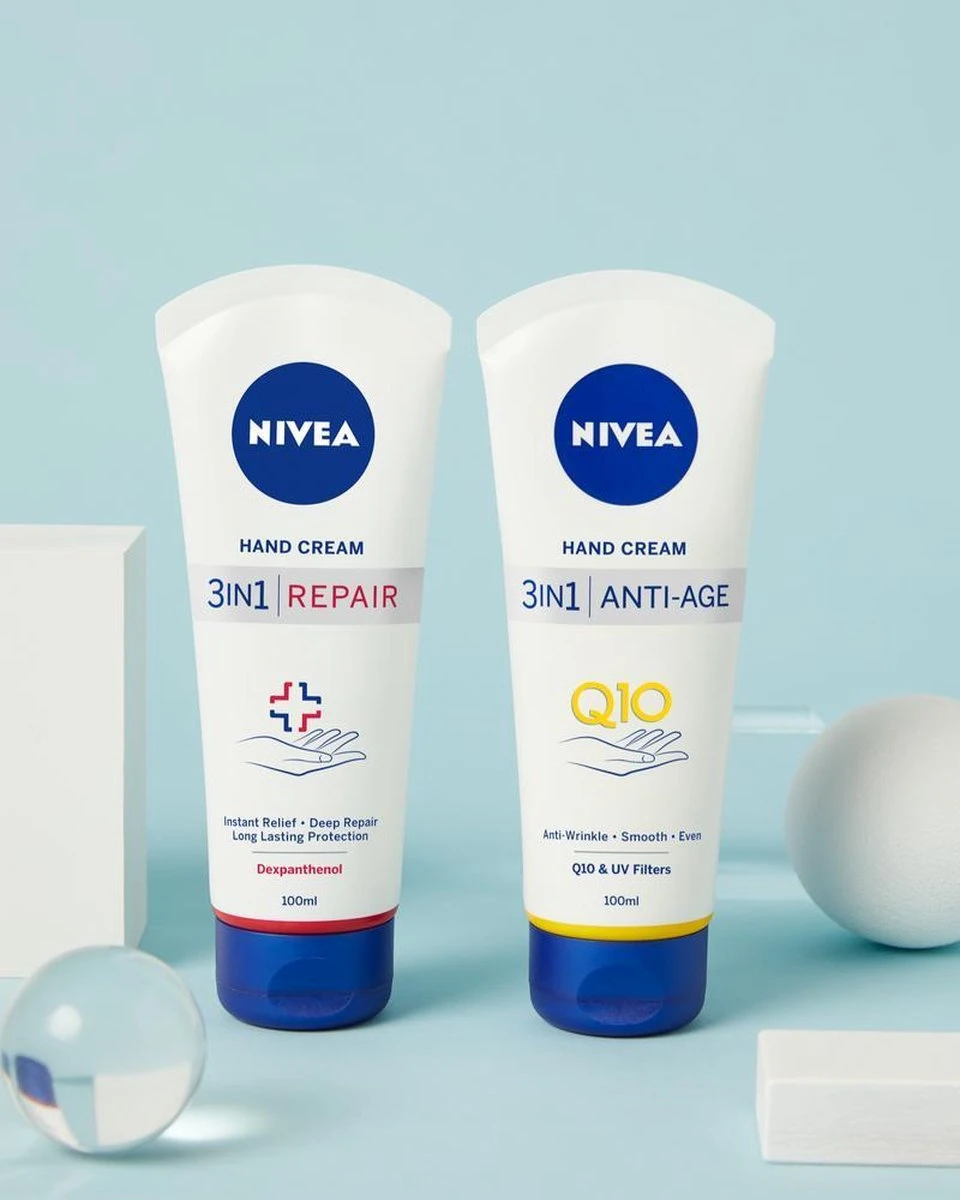 NIVEA 3-in-1 Repair Handcrème - 6 X 100ml - Droge Huid 4 NIVEA 3-in-1 Repair Handcrème - 6 X 100ml - Droge Huid - Afbeelding 2