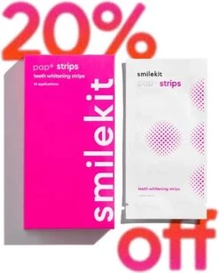 Teeth Whitening Strips - PAP+ - Professionele Tandenbleek Strips - Tanden Bleken - Wittere Tanden - Tand & Tandvlees Vriendelijk - Zonder Peroxide - Gemakkelijk & Overal Te Gebruiken - Pap Tanden Whitening Strips