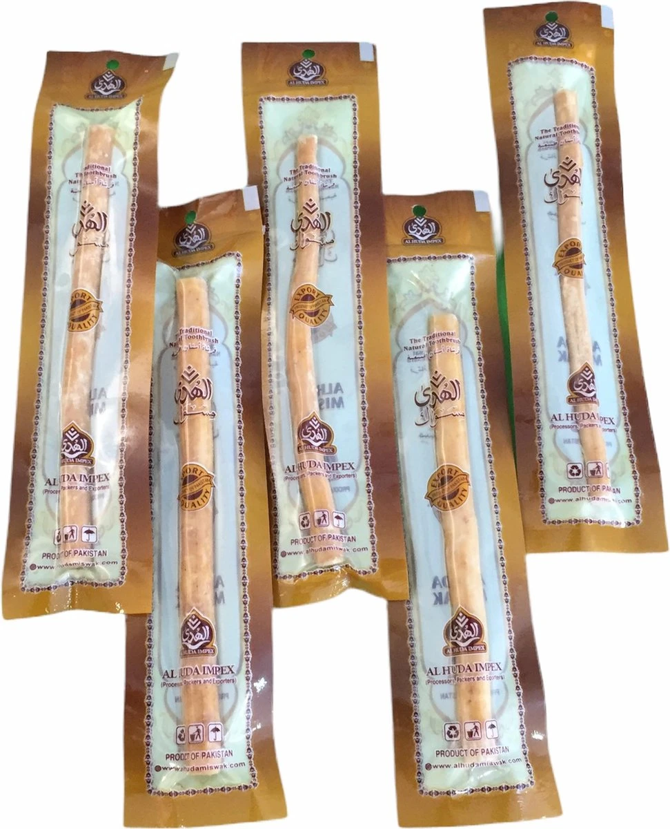 Set Van 5 Miswak Misvak, Natuurlijke Tandenborstel Miswak Traditionele Arak Miswak Tanden, Whitener Soft Travel Manual Tandenborstel 5 Set Van 5 Miswak Misvak, Natuurlijke Tandenborstel Miswak Traditionele Arak Miswak Tanden, Whitener Soft Travel Manual Tandenborstel - Afbeelding 3