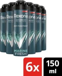 Rexona Men Marine Deodorant - 6 X 150 Ml - Voordeelverpakking -Winkel Voor Persoonlijke Verzorging 980x1200 1