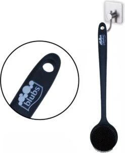 Blubs® – Badborstel – Dry Brush – Rug Scrubber – Lichaamsborstel – Rugborstel Douche Met Steel – Huidborstel – Doucheborstel – Bad- & Doucheaccessoires – Badborstel Met Steel – Doucheborstel Rugborstel – Siliconen Borstel – Massage – Zwart -Winkel Voor Persoonlijke Verzorging 983x1200